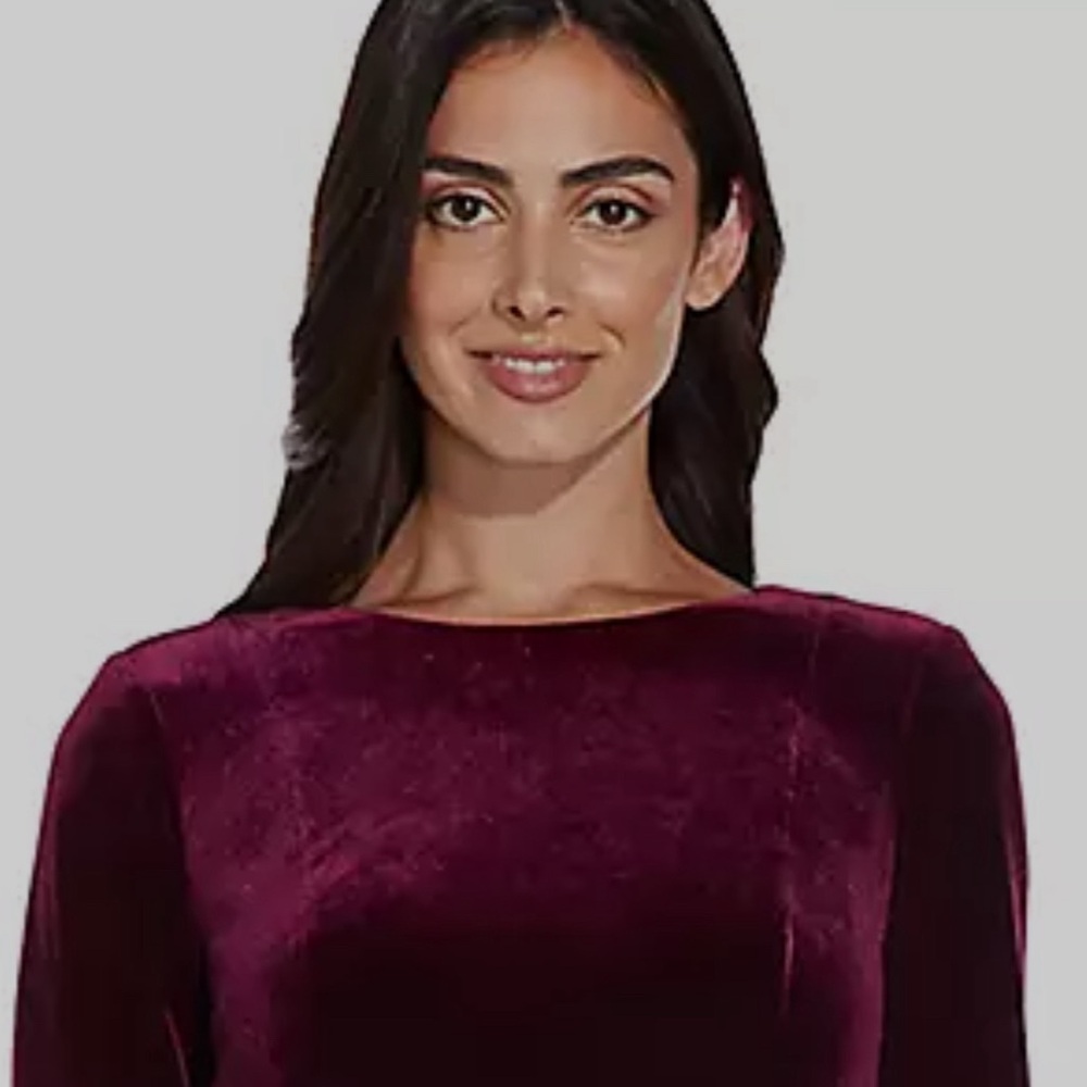 Liz Claiborne Sport Velvet Maxi Dress Purple size M